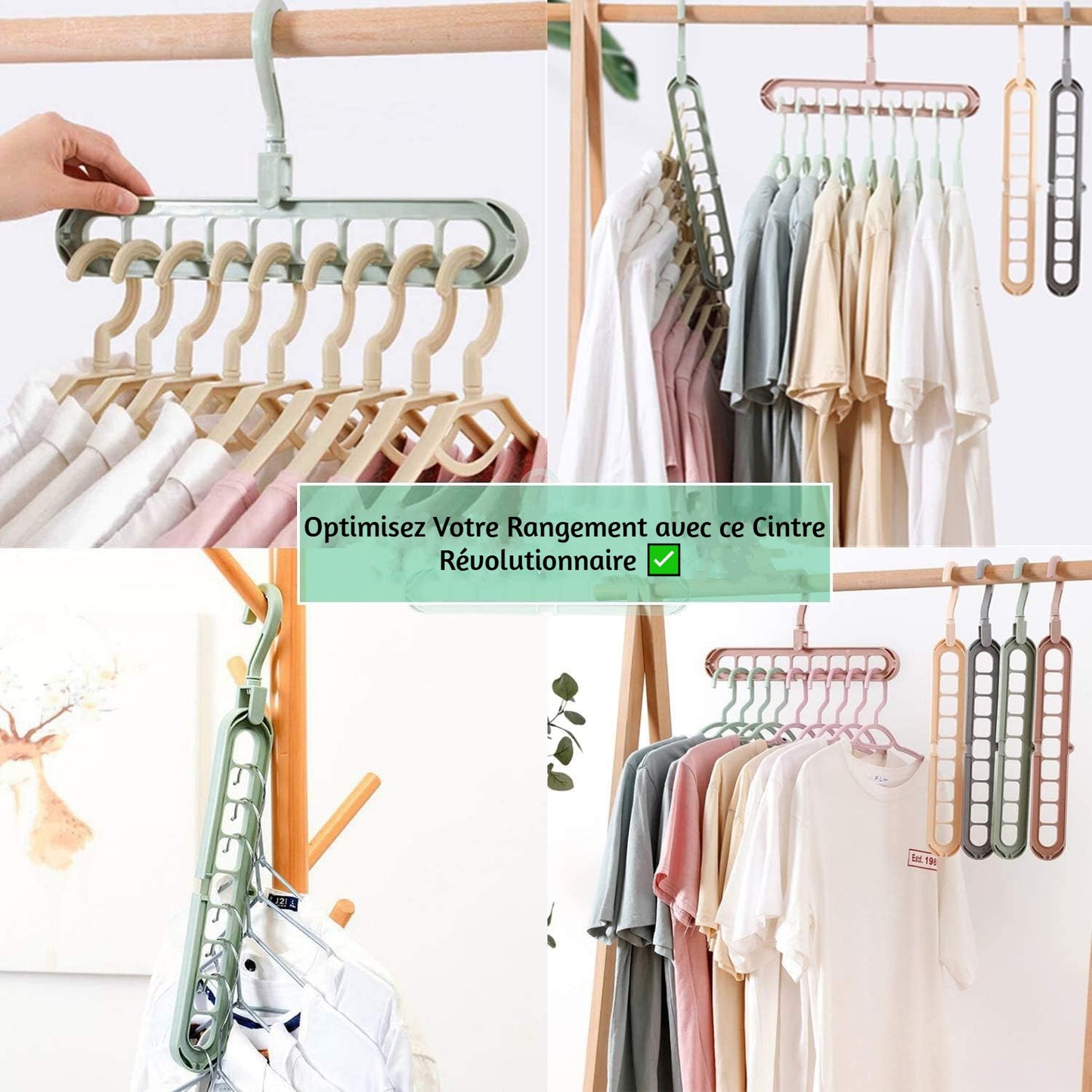 Cintre ONEPLIABLE – Gagnez 80% d’espace en un geste !