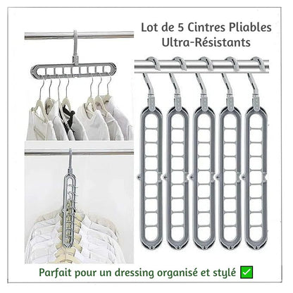 Cintre ONEPLIABLE – Gagnez 80% d’espace en un geste !